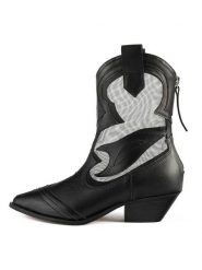 Loft37 Skórzane kowbojki "Out Of Time" w kolorze czarnym rozmiar: 36. Czarne botki loft37, bez wzorów, bez obcasa, bez zapięcia. Za 521.99 zł.