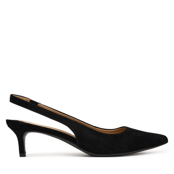 Szpilki LAUREN RALPH LAUREN. Czarne szpilki Lauren Ralph Lauren, bez wzorów, bez obcasa, na szpilce, bez zapięcia. Za 689.99 zł.