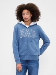 GAP Bluza w kolorze niebieskim rozmiar: XXS. Niebieskie bluzy GAP, xxs, bez wzorów, bez ramiączek, bez kaptura. Za 158.10 zł.
