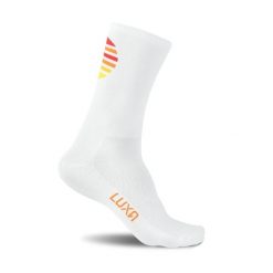 Skarpety Kolarskie LUXA Retro Rise. Białe skarpetki LUXA, bez wzorów, z elastanu. Za 69.00 zł.