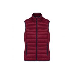 Damska lekka kurtka puchowa bez rękawów Kariban. Brązowe kurtki KARIBAN, bez wzorów, z puchu, bez kaptura. Za 223.00 zł.