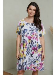 Curvy Lady Sukienka w kolorze białym rozmiar: 40/42. Białe sukienki Curvy Lady, na co dzień, bez wzorów, klasyczne, bez kołnierzyka, bez ramiączek, midi, proste. Za 104.14 zł.