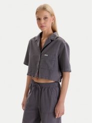 Hunter Koszula W126-HRLST-1011-42X Szary Regular Fit. Szare koszule Hunter, l, bez wzorów, bez kołnierzyka, bez ramiączek. Za 149.99 zł.