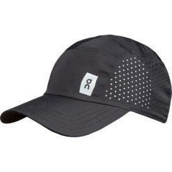 Czapka ON RUNNING. Czarne czapki z daszkiem On Running, bez wzorów. Za 180.00 zł.