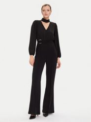 Rinascimento Kombinezon CFC0020090002 Czarny Wide Leg. Czarne sukienki Rinascimento, xs, bez wzorów, z syntetyku, bez kołnierzyka, bez ramiączek. Za 679.99 zł.