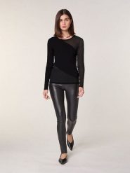 Rodier Wełniany sweter w kolorze czarnym rozmiar: M. Czarne swetry Rodier, m, bez wzorów, prążkowane, bez ramiączek. Za 295.99 zł.