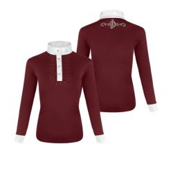 Koszula do jazdy konnej damska JD ATTACK Linda z długim rękawem konkursowa. Niebieskie koszule JD ATTACK, l, z aplikacjami, z tkaniny, eleganckie, bez kołnierzyka, bez ramiączek. Za 199.00 zł.
