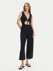 Roxy Kombinezon ERJX603446 Czarny Regular Fit. Czarne sukienki Roxy, xl, bez wzorów, z bawełny, bez kołnierzyka, bez ramiączek. Za 219.99 zł.