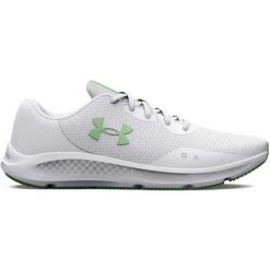 Buty Under Armour Charged Pursuit 3 Twist 3026692-100 białe. Białe buty do biegania bez wzorów, bez zapięcia, do biegania. Za 499.29 zł.