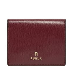 Mały Portfel Damski Furla. Czerwone portfele Furla, bez wzorów. Za 609.99 zł.