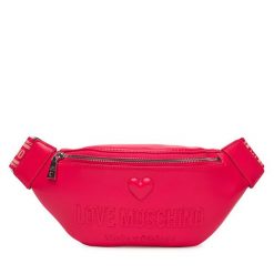 Saszetka nerka LOVE MOSCHINO. Czerwone nerki i saszetki Love Moschino, bez wzorów, bez dodatków. Za 439.99 zł.