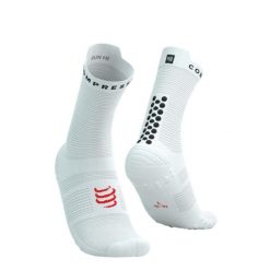 Skarpetki biegowe Compressport ProRacing Socks V4 Run High white/black. Białe skarpetki Compressport, bez wzorów. Za 89.99 zł.