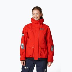 Kurtka żeglarska damska Helly Hansen Pier 3.0. Czerwone kurtki Helly Hansen, xs, bez wzorów, sportowe, bez kaptura. Za 1,039.00 zł.