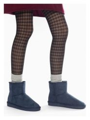 ISLAND BOOT Botki zimowe "Stela" w kolorze granatowym rozmiar: 37. Niebieskie botki Island Boot, bez wzorów, z materiału, bez obcasa, bez zapięcia. Za 105.63 zł.