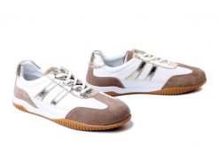 BOCCATO 328.3013 white, półbuty damskie. Białe półbuty wsuwane Boccato, bez wzorów, ze skóry, bez obcasa. Za 271.92 zł.