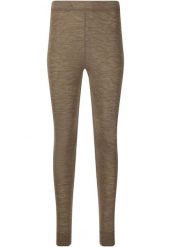 Legginsy z wełny merino damskie Whistler Cerro. Brązowe legginsy WHISTLER, bez wzorów, z materiału, klasyczne, długie. Za 249.99 zł.