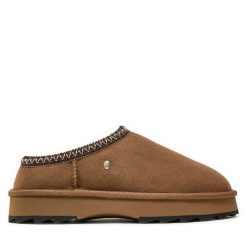 Kapcie EMU Australia. Brązowe kapcie Emu Australia, bez wzorów. Za 259.99 zł.