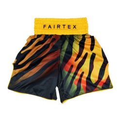 Spodenki bokserskie Fairtex Boxing BT2002 "Tiger". Żółte szorty FAIRTEX, bez wzorów, sportowe. Za 279.99 zł.