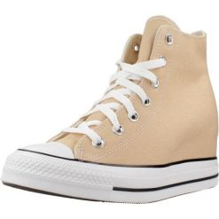 Buty CONVERSE CHUCK TAYLOR ALL STAR WEDGE Pomarańczowy. Brązowe buty sportowe lifestyle Converse, bez wzorów, z tkaniny, bez zapięcia. Za 368.99 zł.