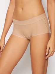Chantelle Bokserki Soft Stretch C10640 Beżowy. Brązowe bokserki damskie Chantelle, bez wzorów, z syntetyku. Za 59.99 zł.