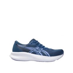 Buty ASICS PATRIOT 14 W Mesh oddychające Nocny niebieski/Błękitny. Niebieskie buty do biegania ASICS, z aplikacjami, z materiału, bez zapięcia, do biegania. Za 295.23 zł.