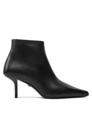 Max Mara Botki Mmbootie 24247960116 Czarny. Czarne botki Max Mara, bez wzorów, ze skóry, bez obcasa, na szpilce, bez zapięcia. Za 2,249.00 zł.