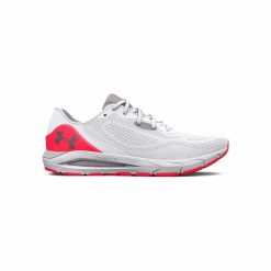 Buty biegowe damskie Under Armour W HOVR Sonic 5. Czerwone buty do biegania Under Armour, bez wzorów, bez zapięcia, do biegania. Za 269.99 zł.