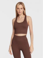 Gina Tricot Top Sky Seamsless 16533 Brązowy Slim Fit. Brązowe topy Gina Tricot, l, bez wzorów, z syntetyku, bez kołnierzyka, bez ramiączek. Za 79.99 zł.