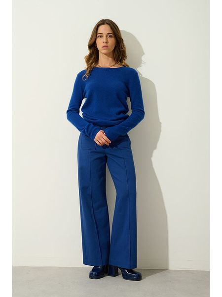 AUTHENTIC CASHMERE Kaszmirowy sweter "Epéna" w kolorze niebieskim rozmiar: XXL. Niebieskie swetry AUTHENTIC CASHMERE, xxl, bez wzorów, z kaszmiru, bez ramiączek. Za 347.99 zł.