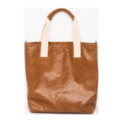 Shopperka skórzana LOOK MADE WITH LOVE 578 camelowa. Brązowe shopper bag Look made with Love, bez wzorów, z bawełny, bez dodatków. Za 350.99 zł.