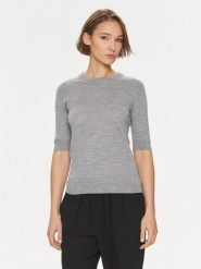 DAY BIRGER ÉT MIKKELSEN Sweter Carolina 100052 Szary Regular Fit. Szare swetry DAY Birger et Mikkelsen, s, bez wzorów, z wełny, bez ramiączek. Za 549.99 zł.