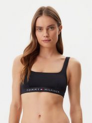 Tommy Hilfiger Góra od bikini UW0UW04108 Czarny. Czarne bikini Tommy Hilfiger, bez wzorów, z syntetyku. Za 139.99 zł.