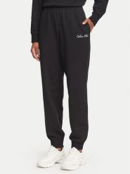 Calvin Klein Underwear Spodnie dresowe LV00QS7687 Czarny Regular Fit. Czarne spodnie dresowe Calvin Klein Underwear, bez wzorów, z bawełny. Za 289.99 zł.