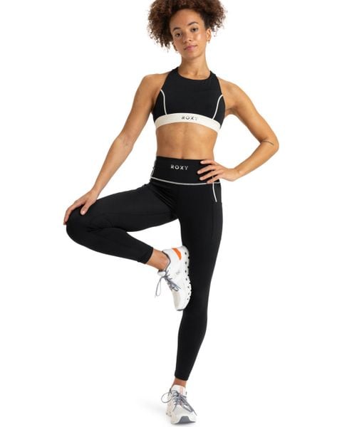 Legginsy techniczne BOLD MOVES 2.0 Czarny Kobiety. Szare legginsy Roxy, bez wzorów, z elastanu. Za 318.70 zł.