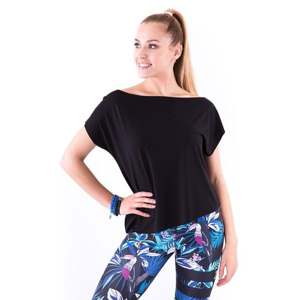 Bluza na fitness damska 2skin SENSUAL BLACK. Czarne bluzy 2SkIN, uniwersalny, bez wzorów, z elastanu, bez ramiączek, bez kaptura. Za 89.00 zł.