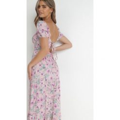 Różowa Sukienka Bloch. Czerwone sukienki Born2be, l, bez wzorów, z tkaniny, boho, bez kołnierzyka, bez ramiączek, maxi, gorsetowe. W wyprzedaży za 79.99 zł.