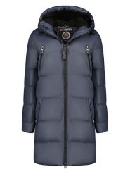 Geographical Norway Parka "Adrianna" w kolorze granatowym rozmiar: XL. Niebieskie płaszcze Geographical Norway, xl, bez wzorów, bez kaptura. Za 259.13 zł.