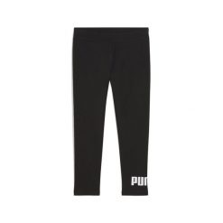 Damskie legginsy 3/4 z małym logo No. 1 ESS PUMA Black. Czarne legginsy Puma, bez wzorów, z gumy, eleganckie. Za 109.00 zł.
