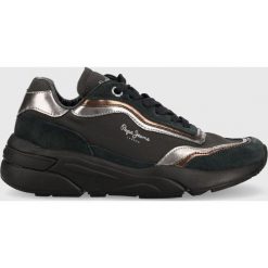 Pepe Jeans sneakersy Arrow Pop kolor granatowy. Niebieskie buty sportowe lifestyle Pepe Jeans, bez wzorów, z gumy, sportowe, z okrągłym noskiem, bez zapięcia. W wyprzedaży za 329.99 zł.