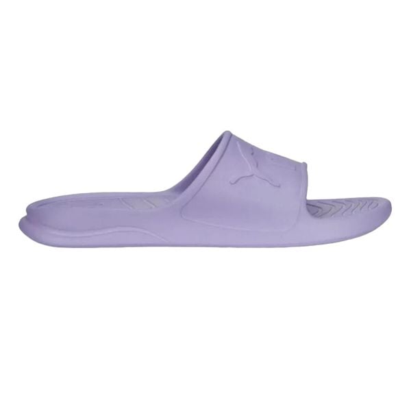 Klapki basenowe damskie Puma Popcat 20 Injex. Fioletowe klapki Puma, bez wzorów, z materiału, z otwartym noskiem, bez obcasa, na obcasie, bez zapięcia. Za 121.87 zł.