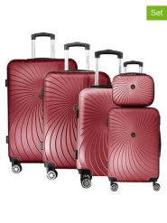 Geographical Norway 5-częściowy zestaw "Sunlighteo" w kolorze bordowym rozmiar: onesize. Czerwone walizki Geographical Norway. Za 543.99 zł.