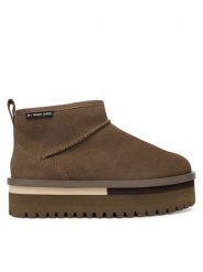 Tommy Jeans Śniegowce Tjw Flatform Snow Boot Suede EN0EN02841 Brązowy. Brązowe śniegowce Tommy Jeans, bez wzorów, z jeansu, bez zapięcia. Za 519.99 zł.