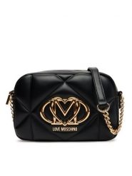LOVE MOSCHINO Torebka JC4038PP1NLC0000 Czarny. Czarne listonoszki Love Moschino, bez wzorów, ze skóry, bez dodatków. Za 639.99 zł.