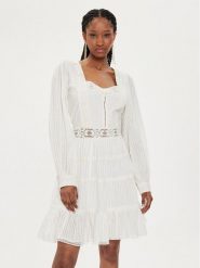 TWINSET Sukienka letnia 241TT2033 Écru Regular Fit. Sukienki Twinset, bez wzorów, z bawełny, bez kołnierzyka, bez ramiączek. Za 1,869.00 zł.