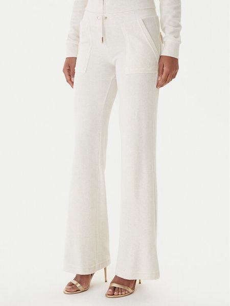 Juicy Couture Spodnie dresowe Layla JCSEBJ001G Beżowy Regular Fit. Brązowe spodnie dresowe Juicy Couture, bez wzorów, z dresówki. Za 349.99 zł.