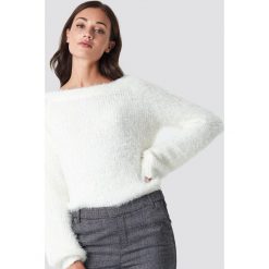 Rut&Circle Puchaty sweter - White. Białe swetry Rut&Circle, z dzianiny. Za 161.95 zł.