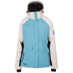 Kurtka Narciarska Damska Ursula DLX. Niebieskie kurtki narciarskie Trespass, na zimę, xl, bez wzorów, bez kaptura, narciarskie. Za 501.99 zł.