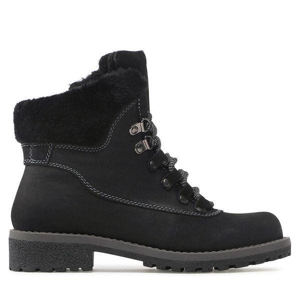 Trzewiki Lasocki. Czarne botki Lasocki, bez wzorów, bez obcasa, na płaskiej podeszwie, bez zapięcia. Za 134.99 zł.