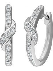 Revoni Złote kolczyki-kreole z z diamentami rozmiar: onesize. Szare kolczyki Revoni, z diamentem, złote. Za 2,696.99 zł.