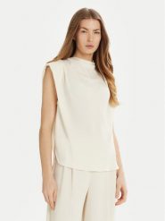 Marella Bluzka Armanda 2513161023 Écru Regular Fit. Bluzki Marella, bez wzorów, z syntetyku, bez kołnierzyka, bez ramiączek. Za 649.99 zł.